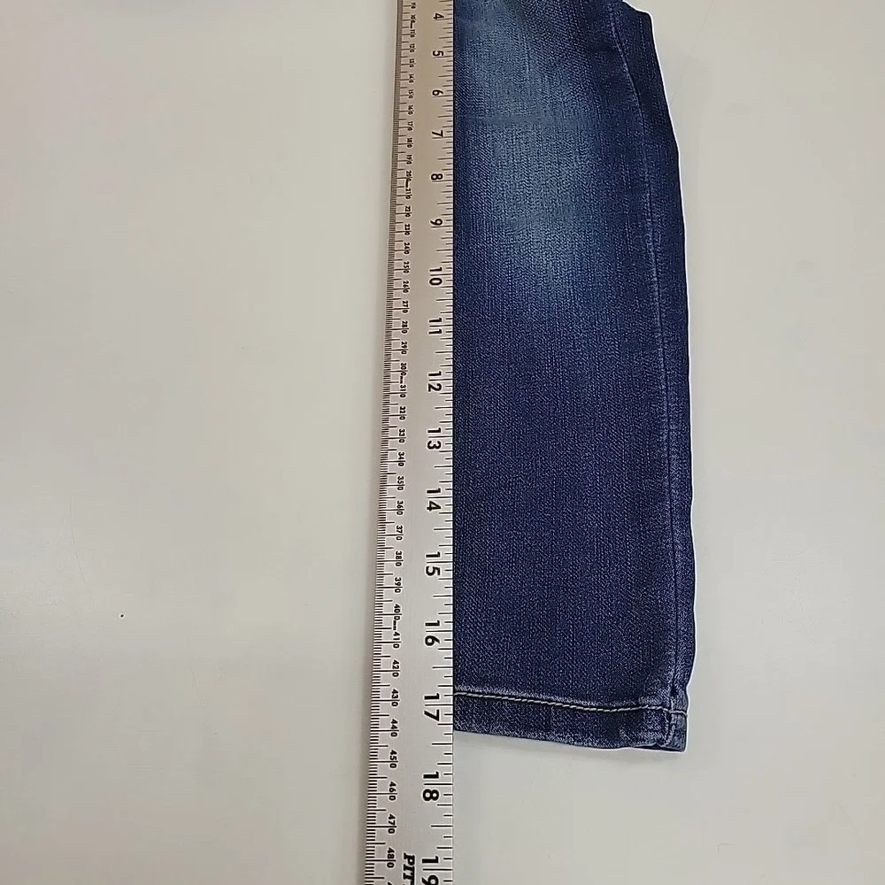Jordache Girls Blue Skinny Jeans Size 5 Stretch Denim Medium Wash Whiskering